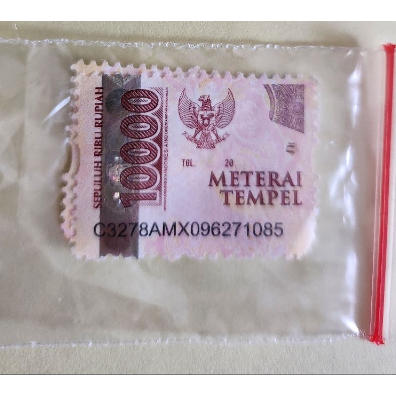 

Meterai Tempel 10000 Baru 100 Pcs