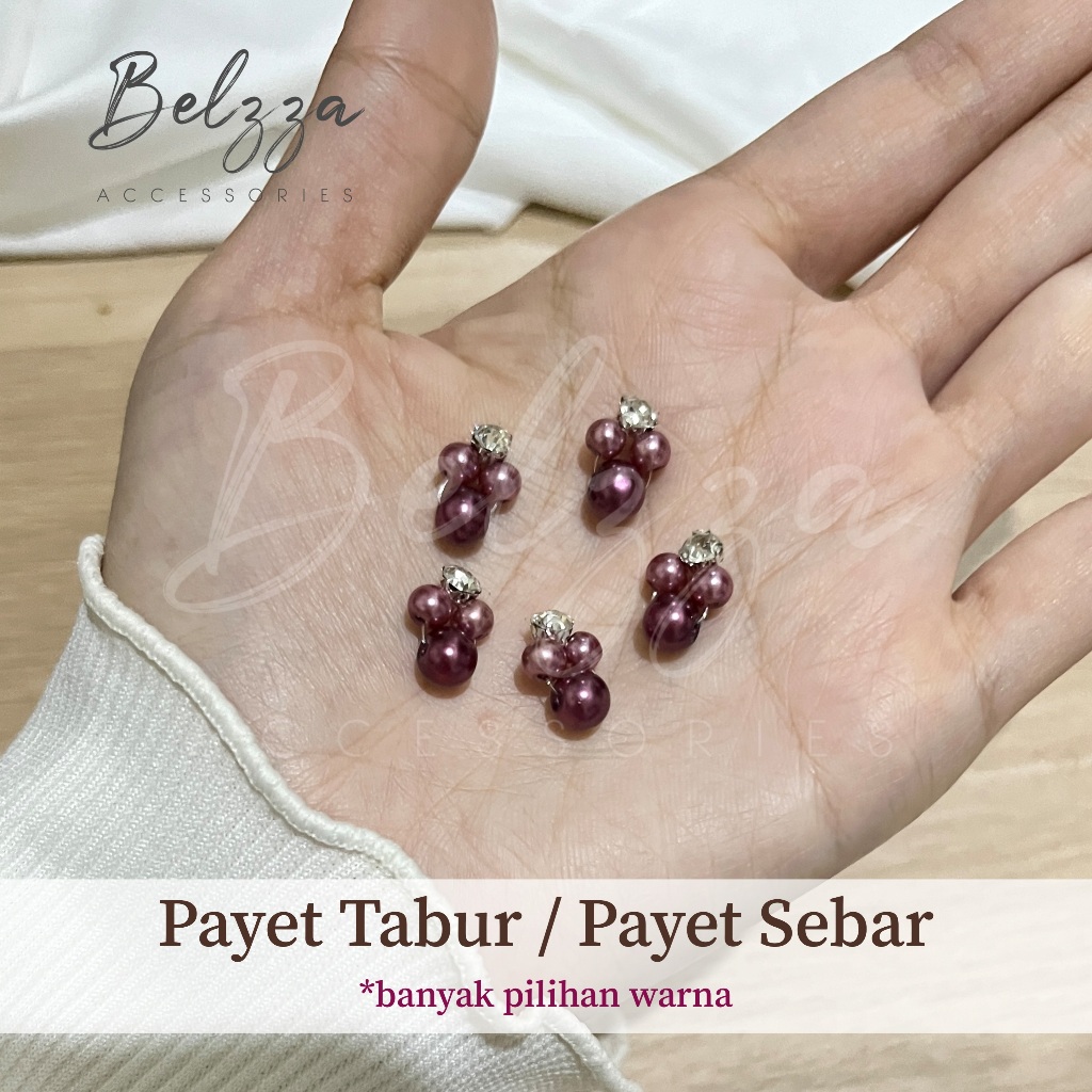 Payet Tabur / Payet Sebar Cantik Hiasan Baju Dress Kebaya 1pcs