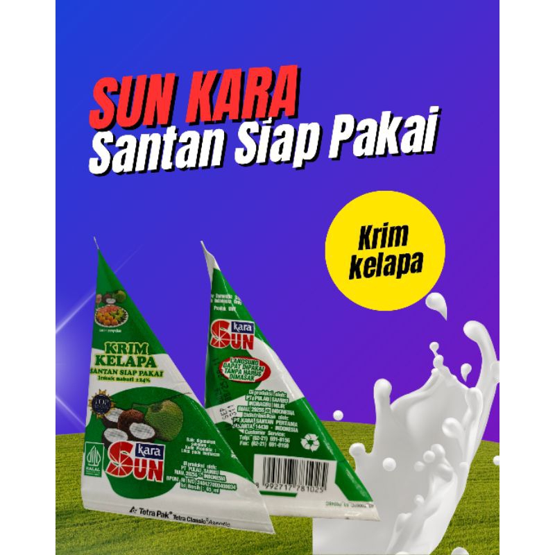 

SUN KARA Santan Kelapa Siap Pakai 65ml - Santan Instant Masak Praktis Halal