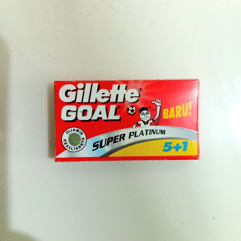 Silet Cukur Gillette Goal Merah Super Platinum Isi 6 pcs Silet / Silet Cukur Gillette Goal