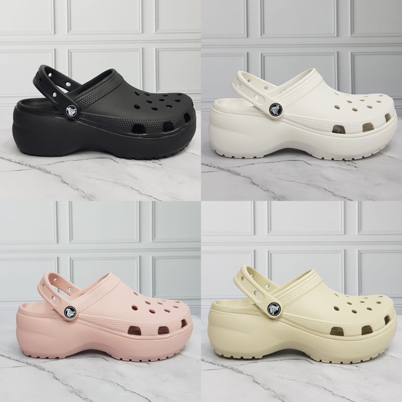 SEPATU SENDAL WANITA  CROCS WEDGES / SANDAL CROCS CLASSIC PLATFROM