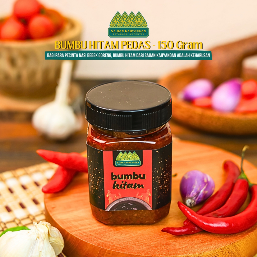 

Sambal Bumbu Hitam 150gr - Sajian Kahyangan : Bumbu Rempah Ireng yang Pedas, Gurih dan Autentik