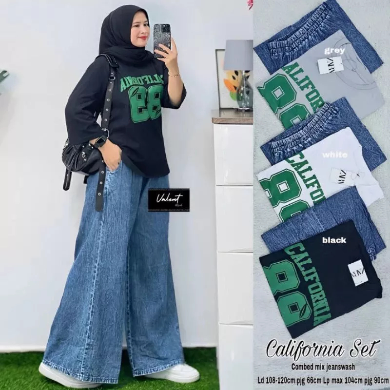 Setelan JeansTerbaru kekinian Setelan Wanita Terbaru Kekinian Setelan Kulot Wanita
