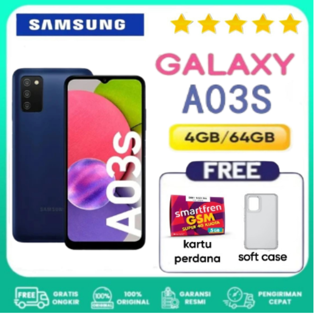 Samsung Galaxy A03s 4GB/64GB 4/64 A 03S 3/32GB 3/32 A03 S SEIN