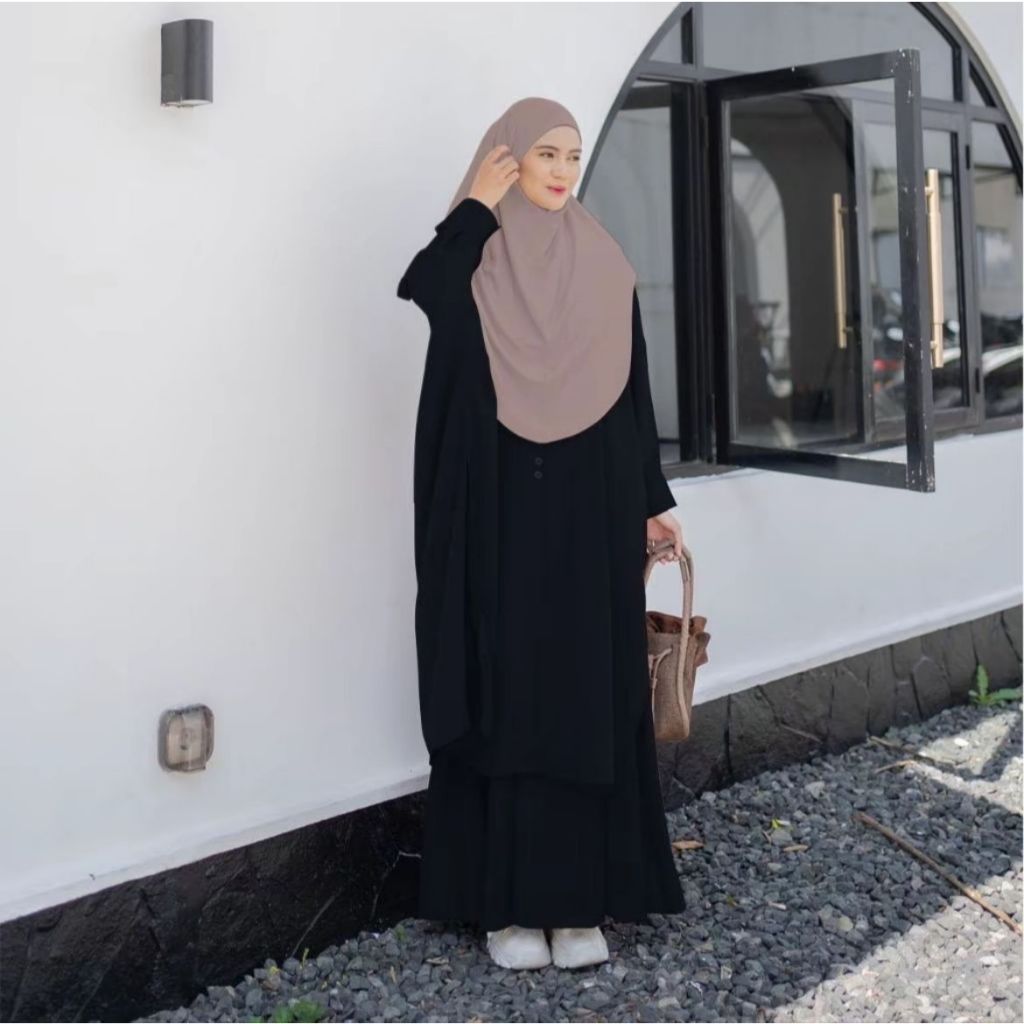 Abaya Set Rok Wanita / Abaya Set Rok Sabrina ANTI-UV