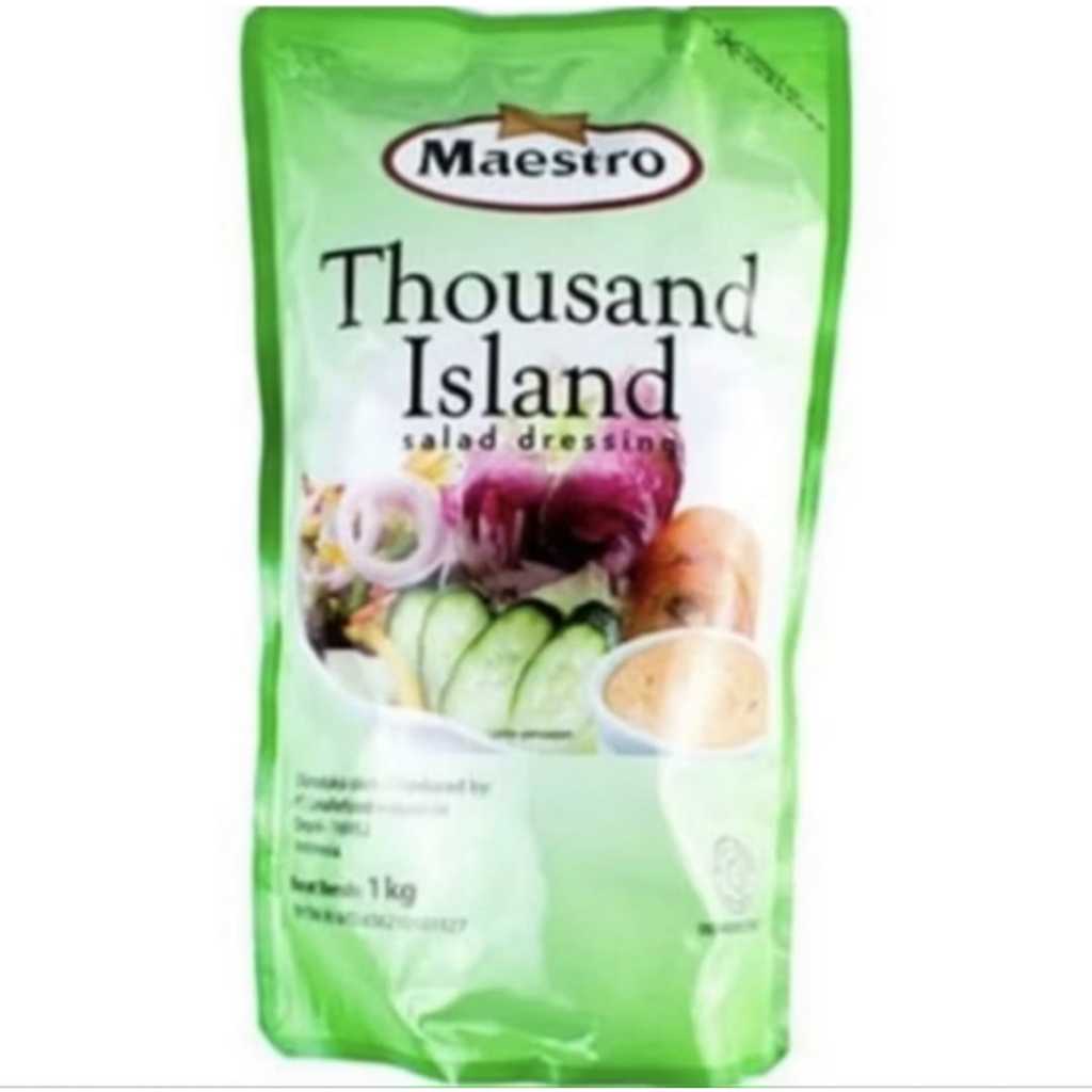

Mayonnaise Maestro Thousand Island 1 kg Salad Dressing Pouch 1000 gr