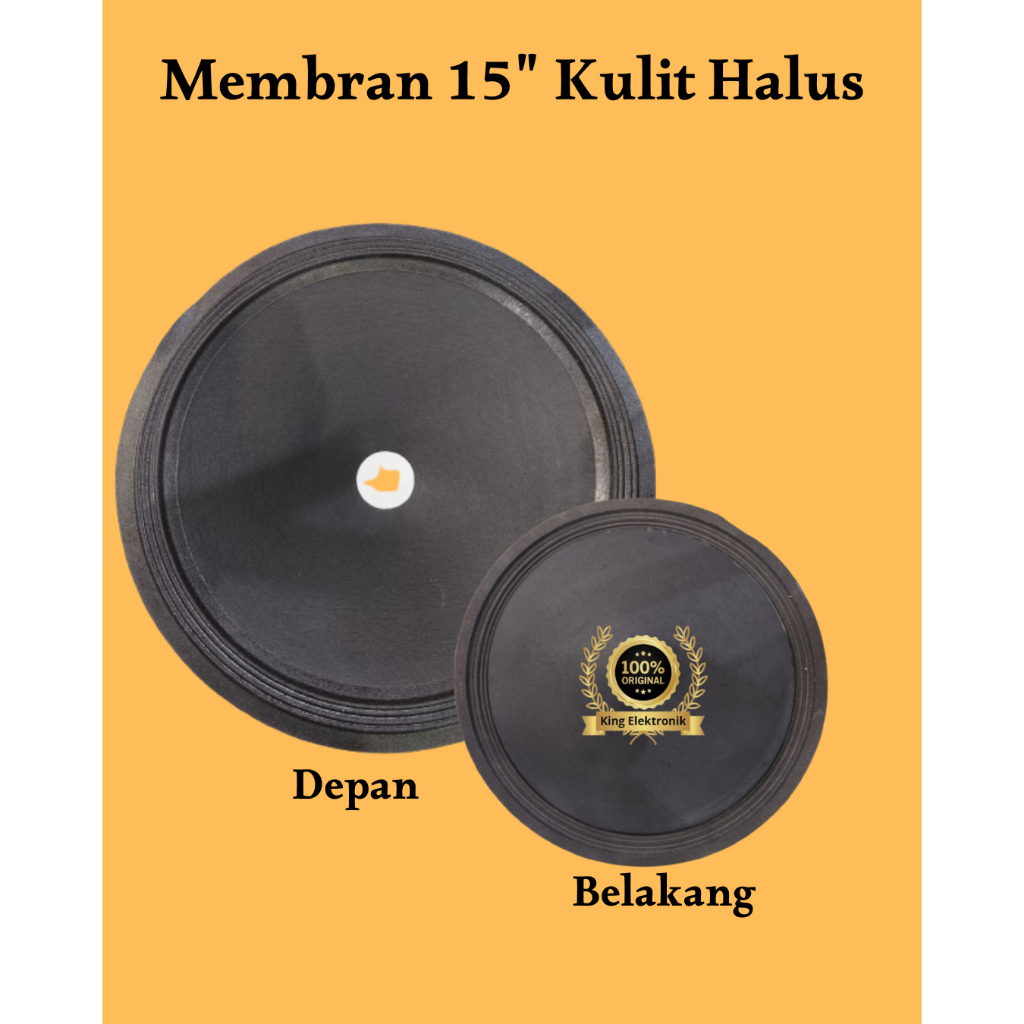 Membran Daun Speaker 15 Inch Fullrange Kulit Halus