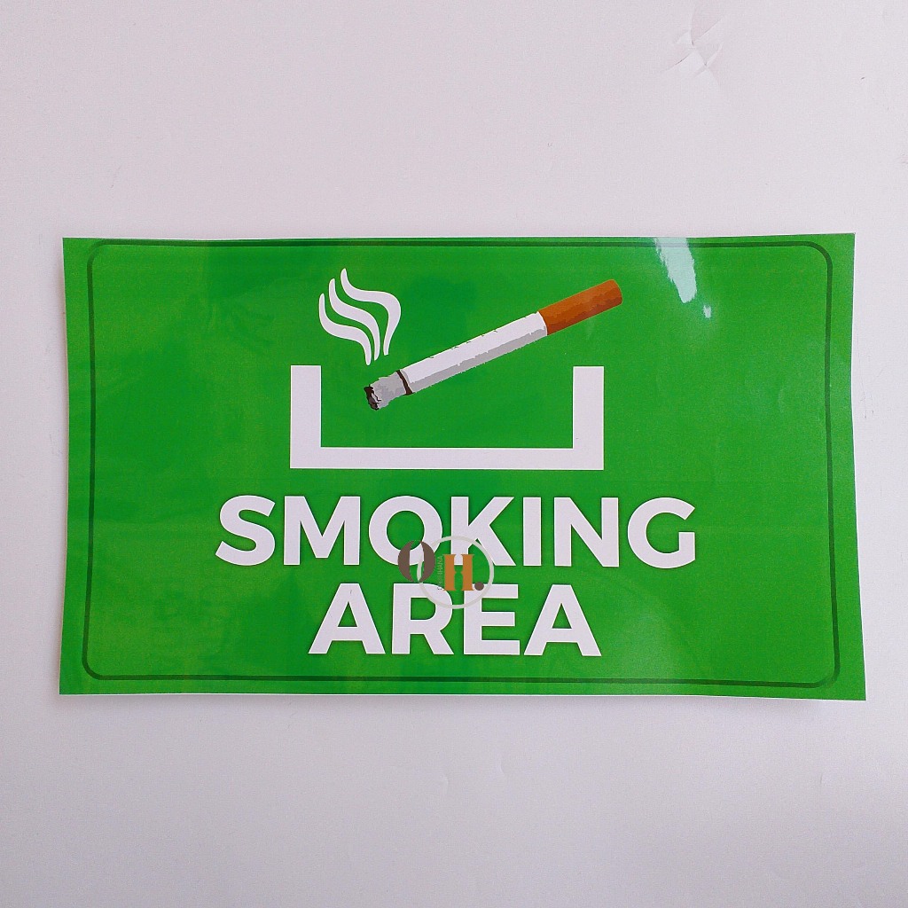 

Stiker Smoking Area - Area Merokok - Stiker Vinyl