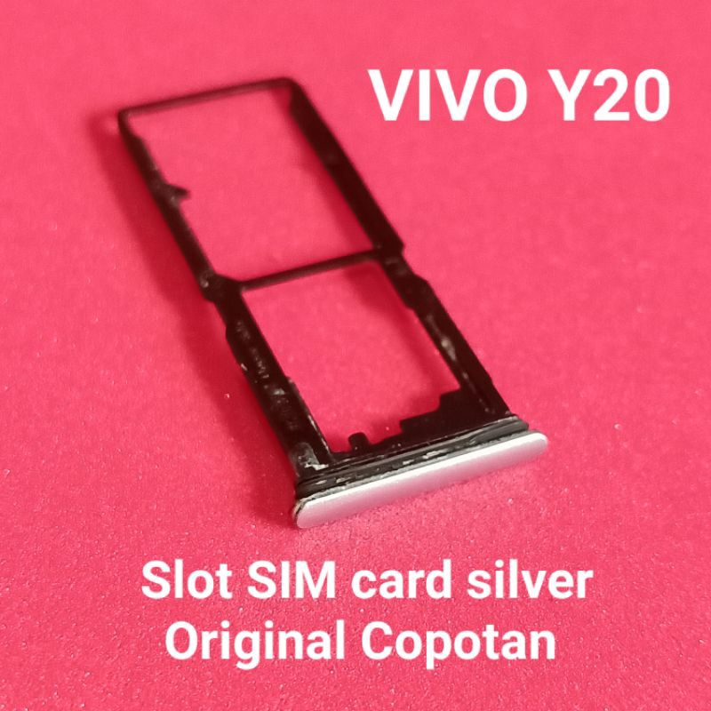 Slot SIM card/ Tempat kartu SIM Vivo Y20 Second Original Copotan