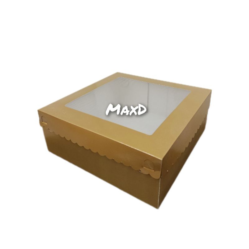 

Kotak Cake Emas UK 25×25×9 cm 1 Pcs