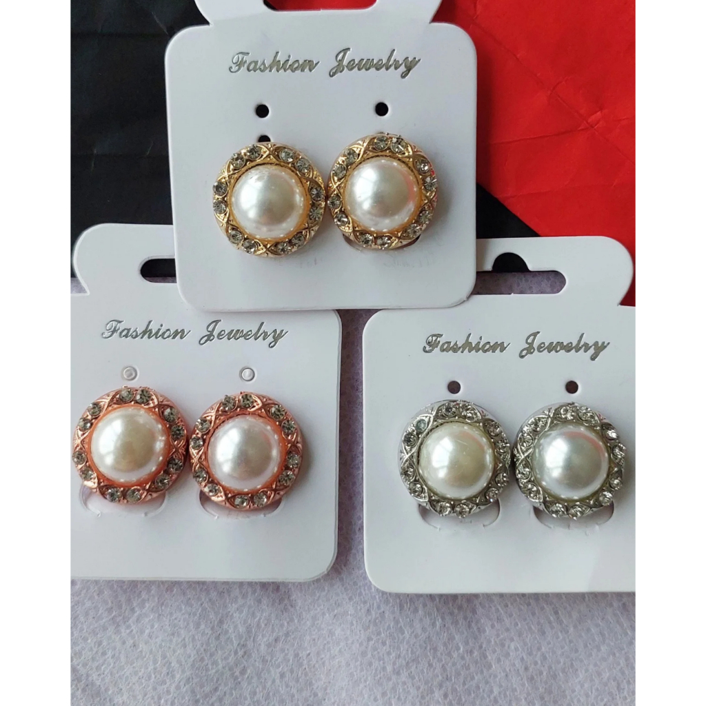 Anting Hijab Klip Jepit Tanpa Tindik Giwang Wanita Korea Style