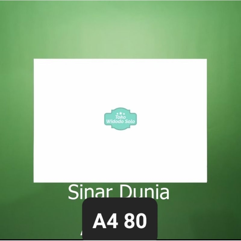 

10 LEMBAR HVS Sinar Dunia A4 80 Gram Putih Polos 210x297mm