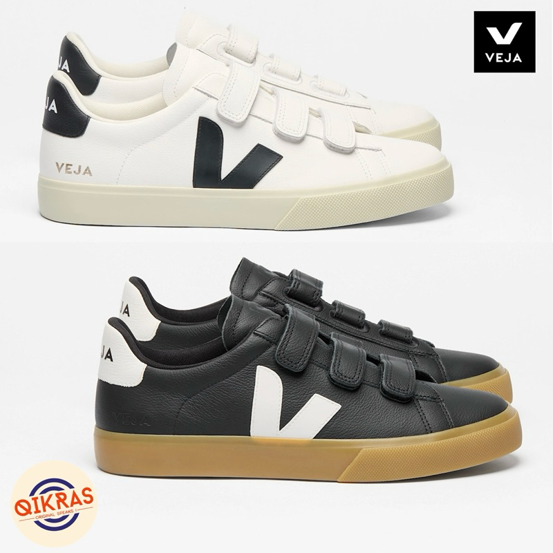 Veja Recife Chromefree Leather - White Black