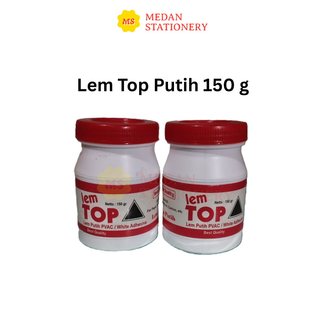 

LEM PUTIH TOP 150 GR GLUE PUTIH PVAC