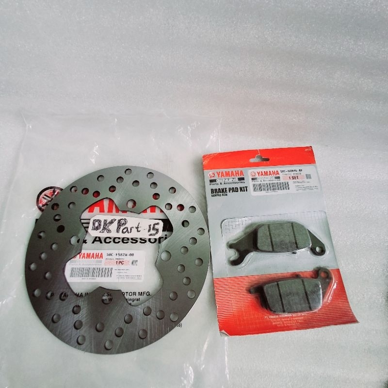 Piringan Cakram Belakang 5OC plus Dispad yamaha Jupiter MX New MX 135 ori japan