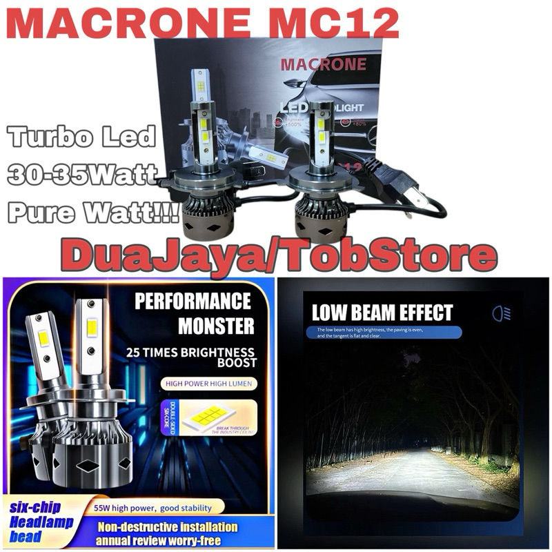 Lampu Led Xenia 6000K Putih Macrone MC12