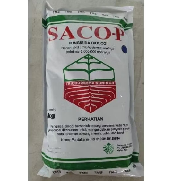 FUNGISIDA SACO-P Bahan Aktif Trichoderma Koningii 1 KG