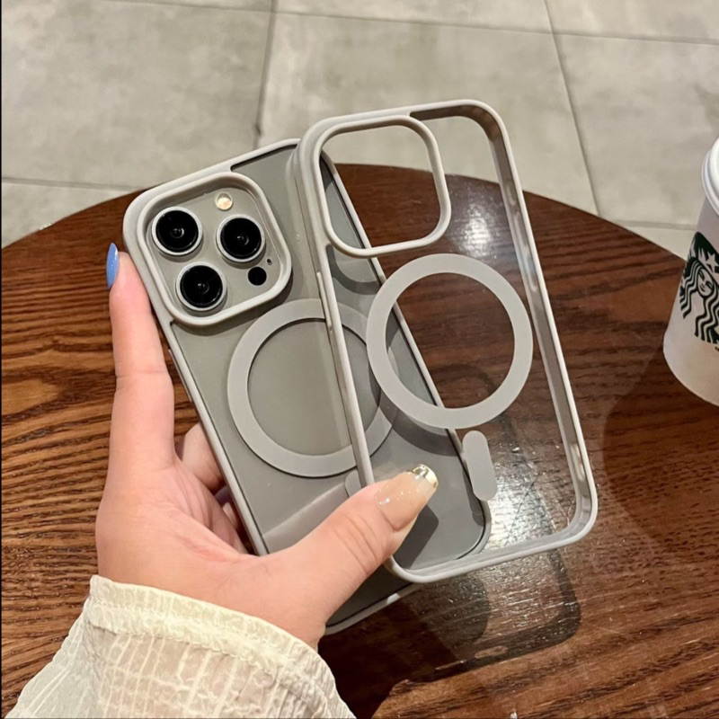 [+PACKING BOX ORI] Premium Slim MagSafe Hybrid Hd Clear with Corolfull Case iPhone X XR XS MAX 11 12