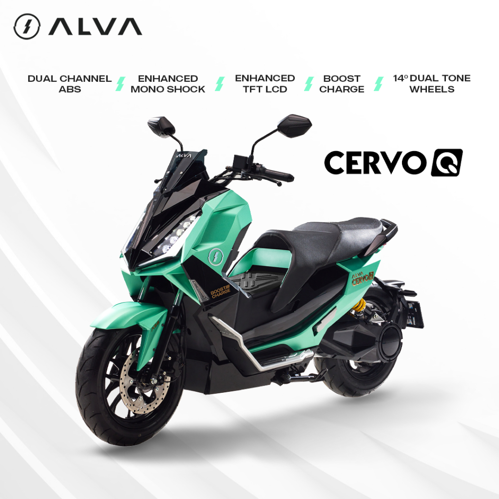ALVA - ALVA CERVO Q Sepeda Motor Listrik 2 Baterai
