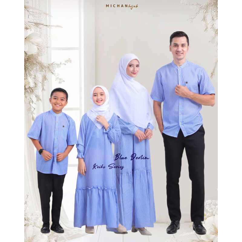 Baju Couple Keiko Michan Denim Ori