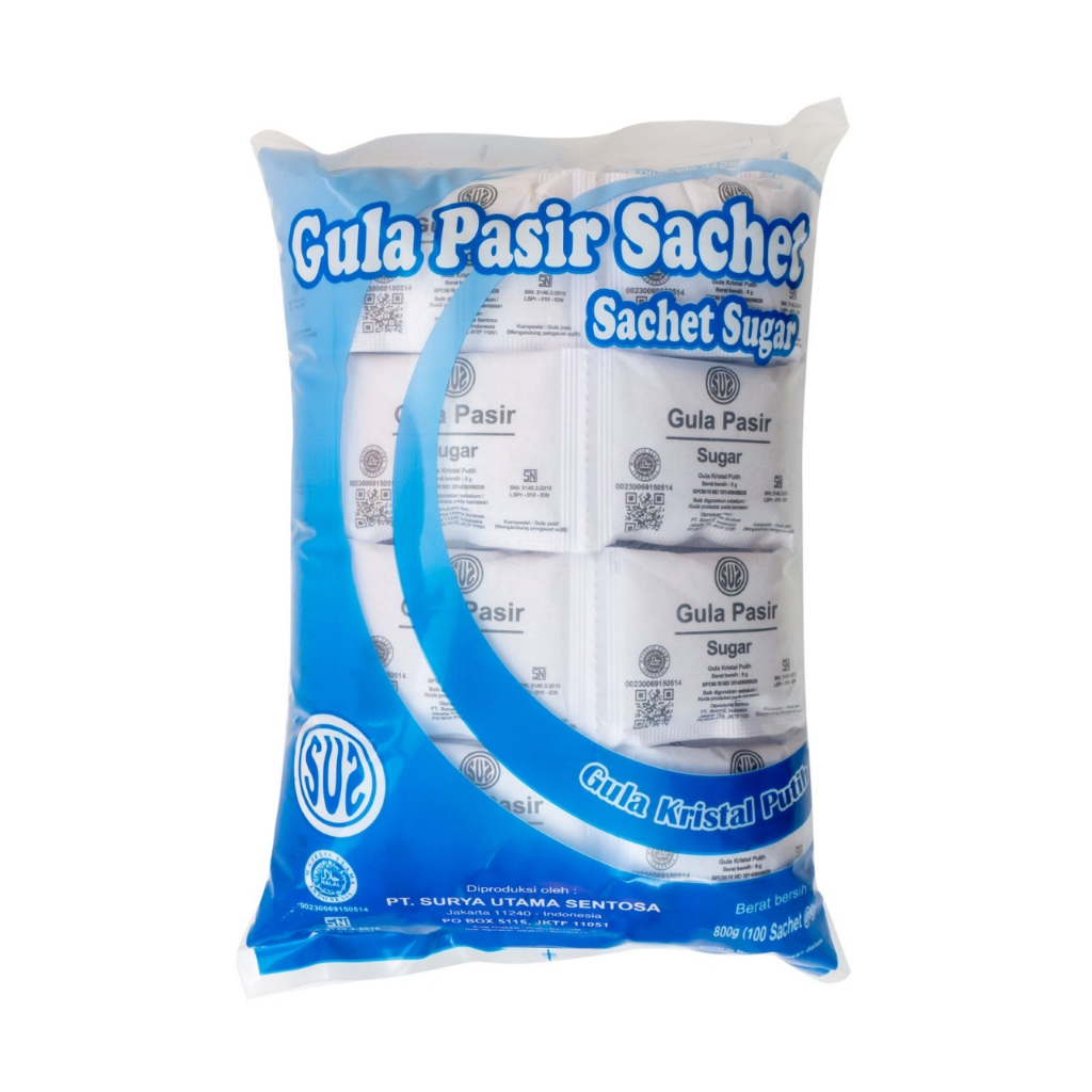 SUS GULA PASIR SACHET 100X8GR