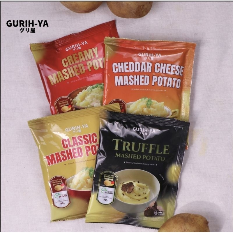 

Mashed Potato Classic, Truffle, Cheddar Cheese, Creamy Kentang Instant Mpasi Makanan Anti GTM, BB Booster