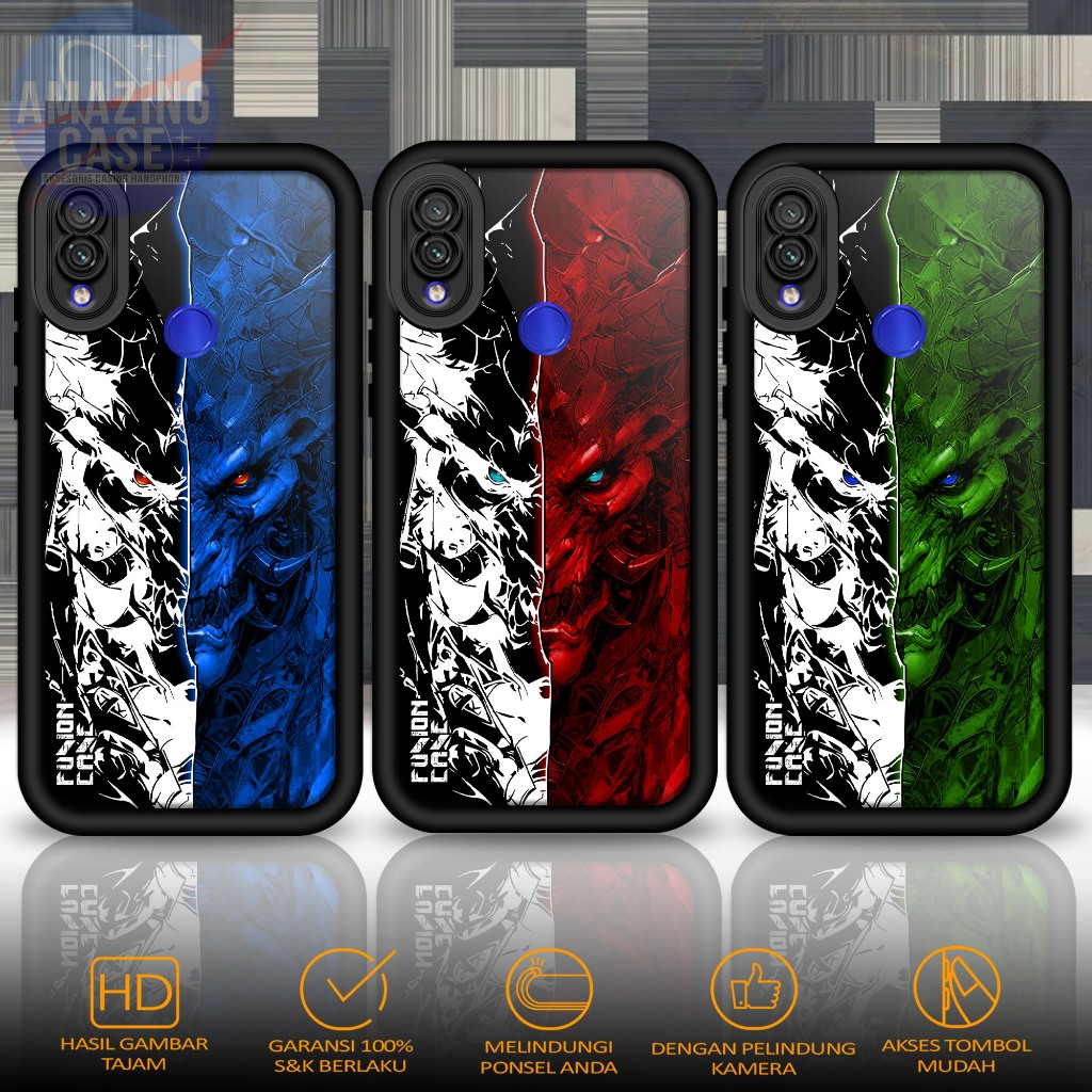 Softcase Glass kaca For REDMI NOTE 7 NOTE 7 PRO TOPNG Casing Handphone Case Hp Procamera
