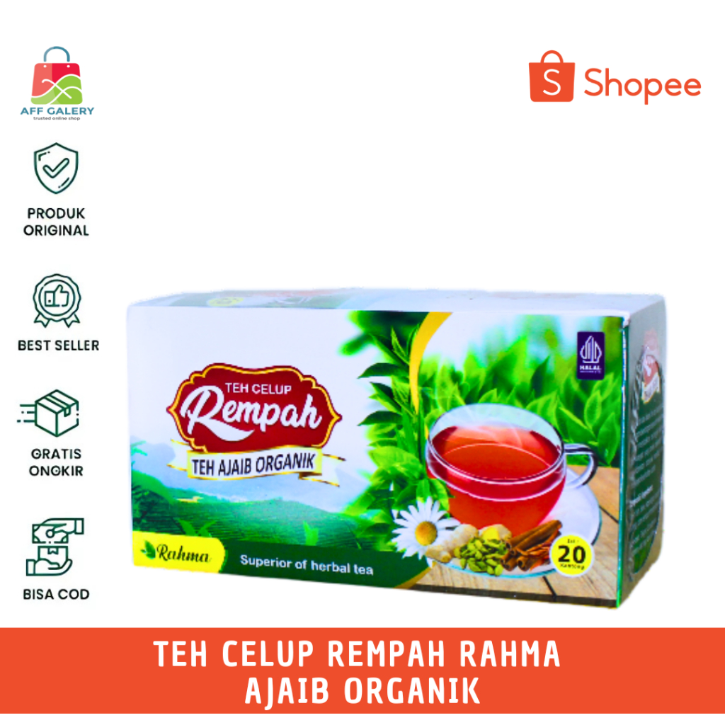 

Teh Celup Rempah Rahma Isi 20 Kantong-Teh Ajaib Organik-Kesehatan Tubuh