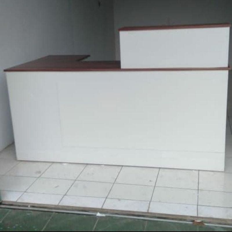 meja kasir resepsionis letter L NF13