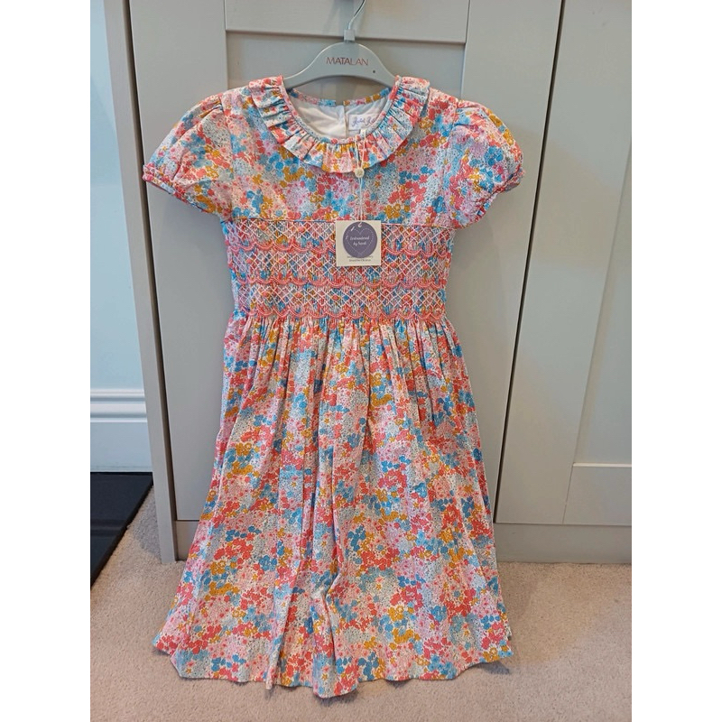 Rachel Riley Multi smock dress anak dress bayi bukan sarah louise annafie dondolo darcy&rae luli&me 