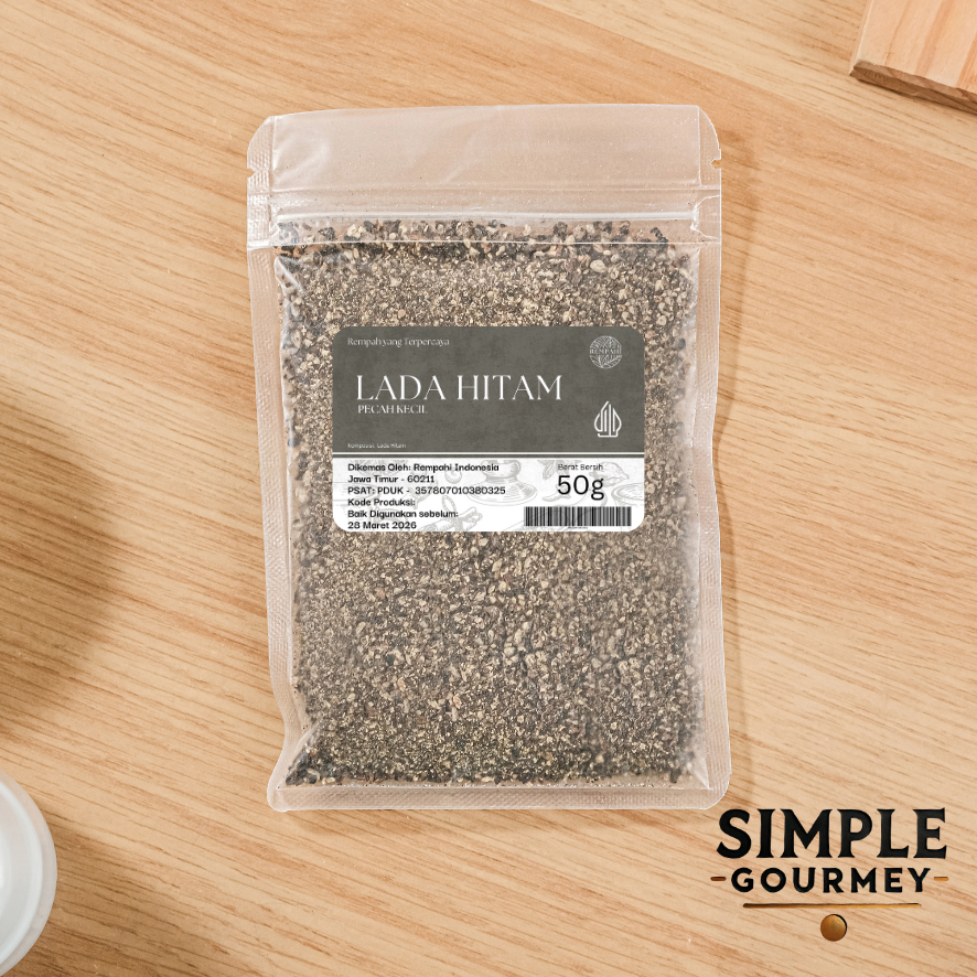 

Rempahi Lada Hitam Kasar 50 Gr