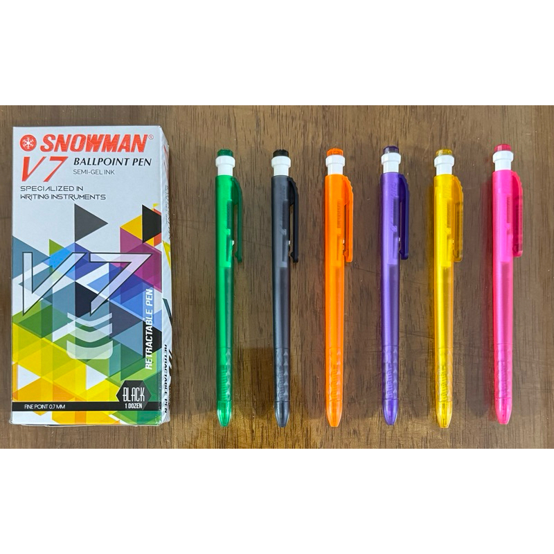 

Pulpen Snowman V7 Hitam