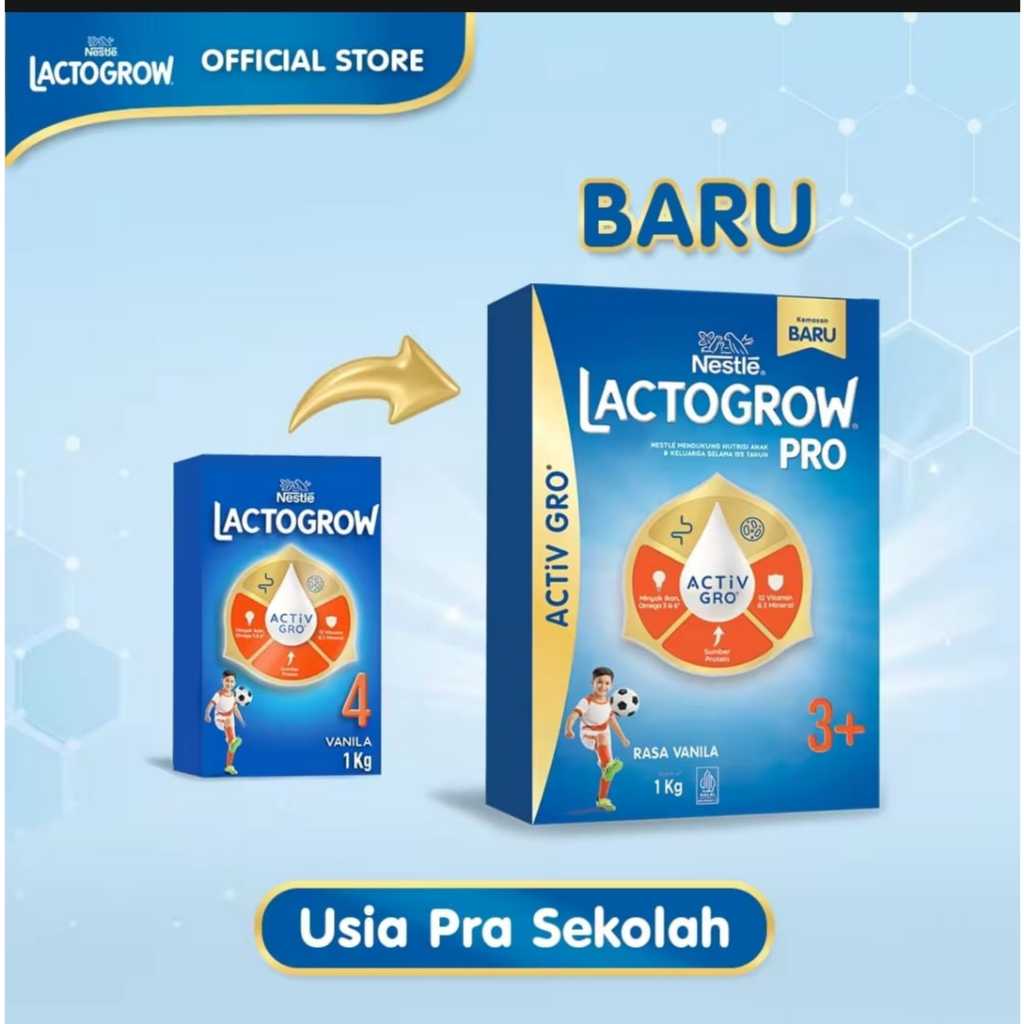 Lactogrow 3+ Pro Madu / Vanila 1 kg 1kg 1000 g