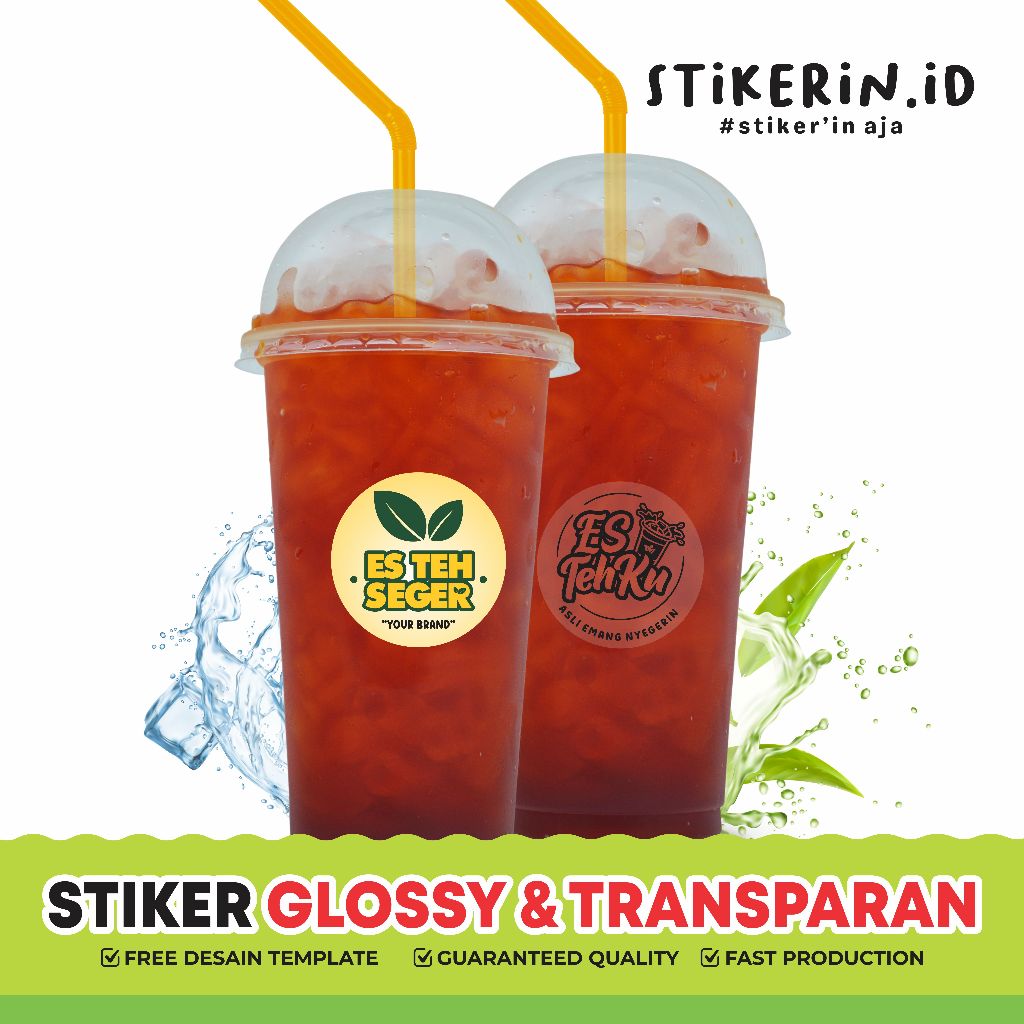 

( A3+ ) READY STOCK CETAK STIKER ES TEH | STIKER ES TEH | STIKER VINLYTRASPARAN | STIKER VILNYGLOSS