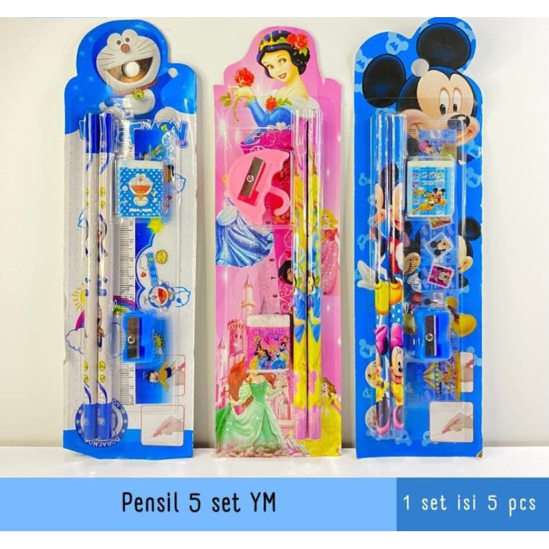 

COD| Pensil 5 in 1| Pensil karakter Lucu