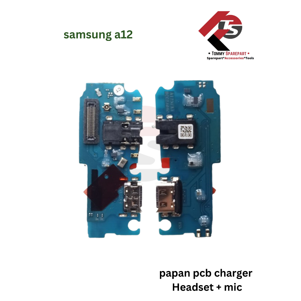 Papan Pcb Konektor Charger Samsung A12 / A125 Headset Mic Original