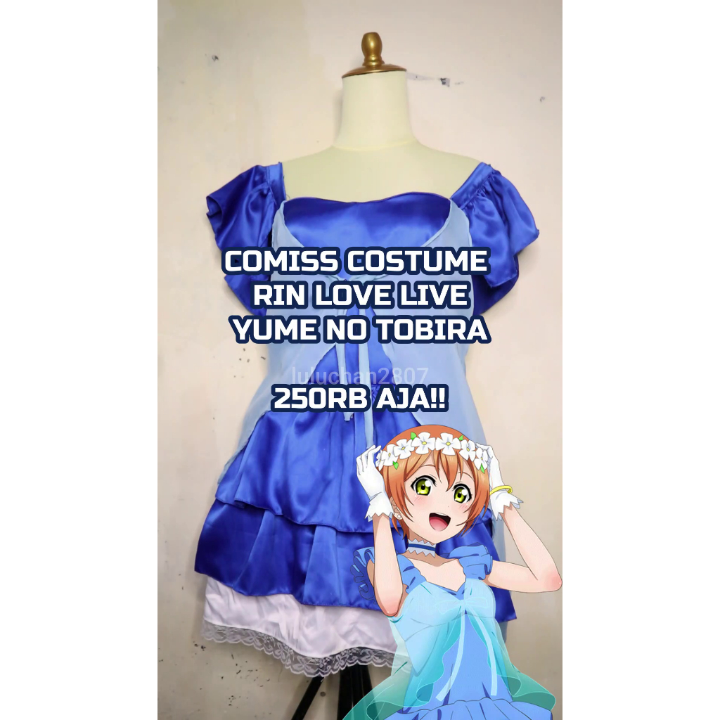 Kostum Rin Hoshizora Yume no Tobira Costume Love Live Cosplay