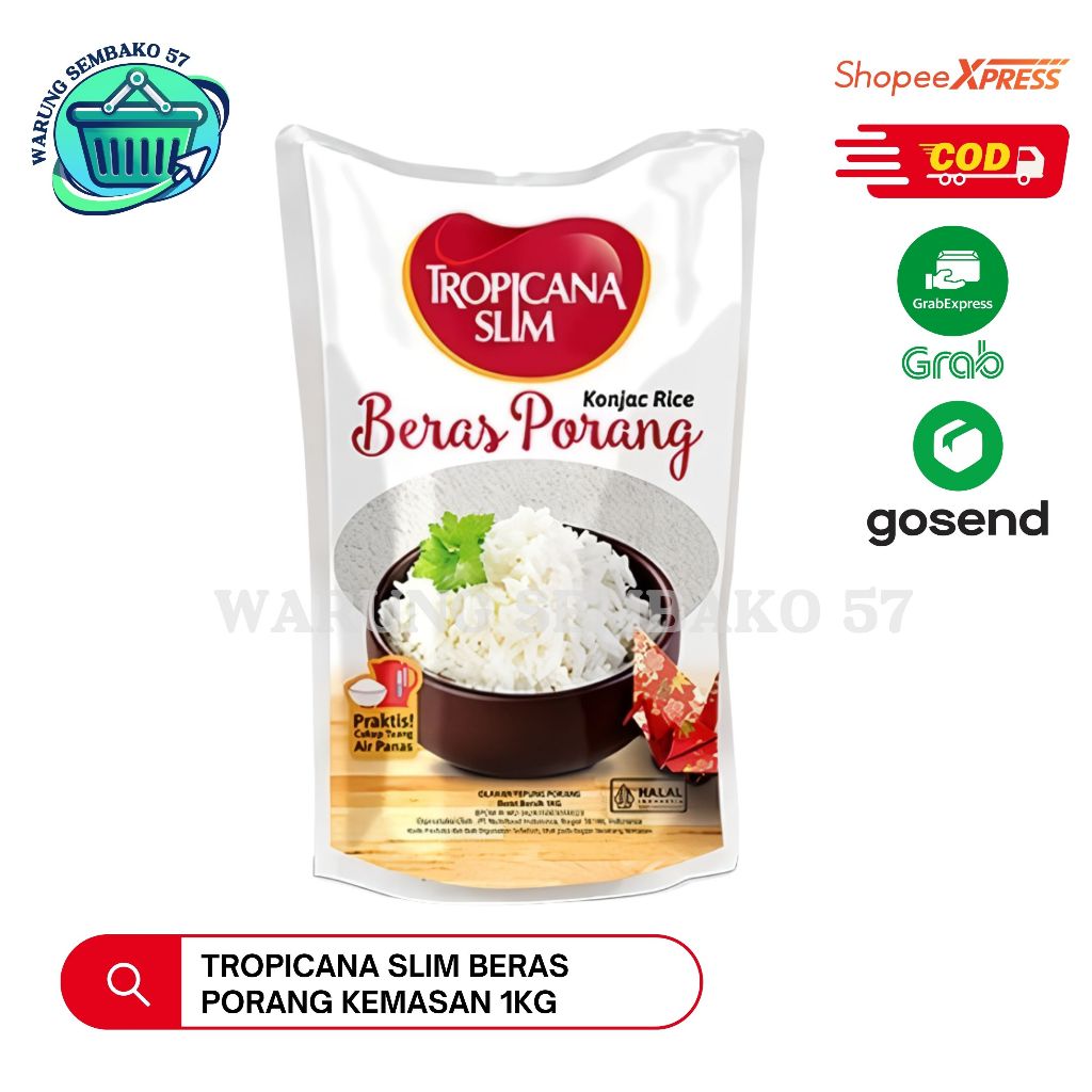 

Tropicana Slim Beras Porang Konjac Rice 1kg