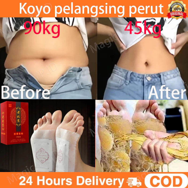 koyo detox telapak kaki obat pelangsing alat pembakar lemak perut buncit pengecil perut buncit wanit
