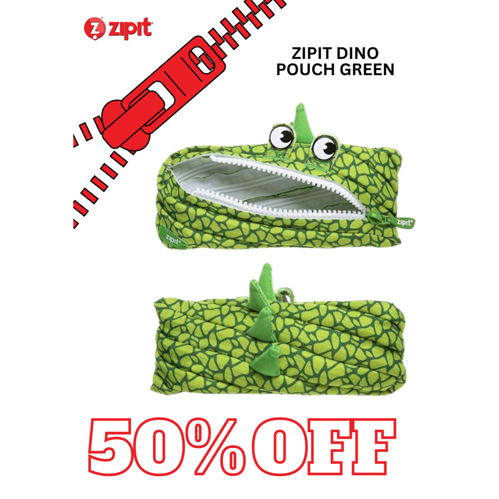 

Zipit Dino Monster Pouch Green