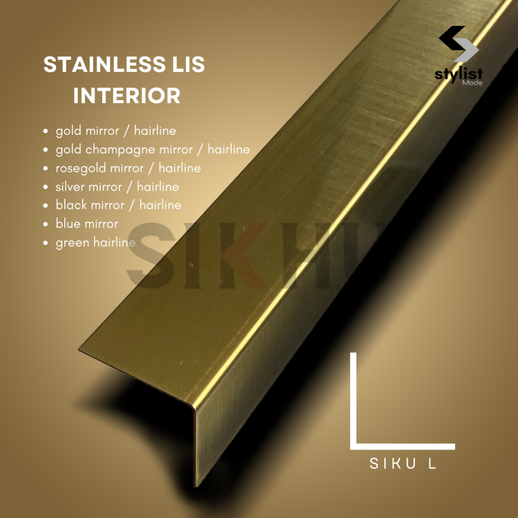 Stainless Lis Interior | Siku L GOLD 40 x 50mm