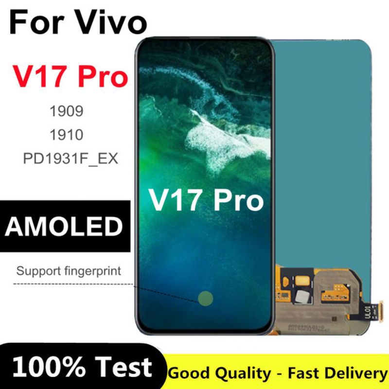 LCD FULLSET AMOLED V17PRO / V19PRO / V17 PRO / V19 PRO FINGERPRINT AKTIF ORIGINAL TOUCHSCREEN LCD