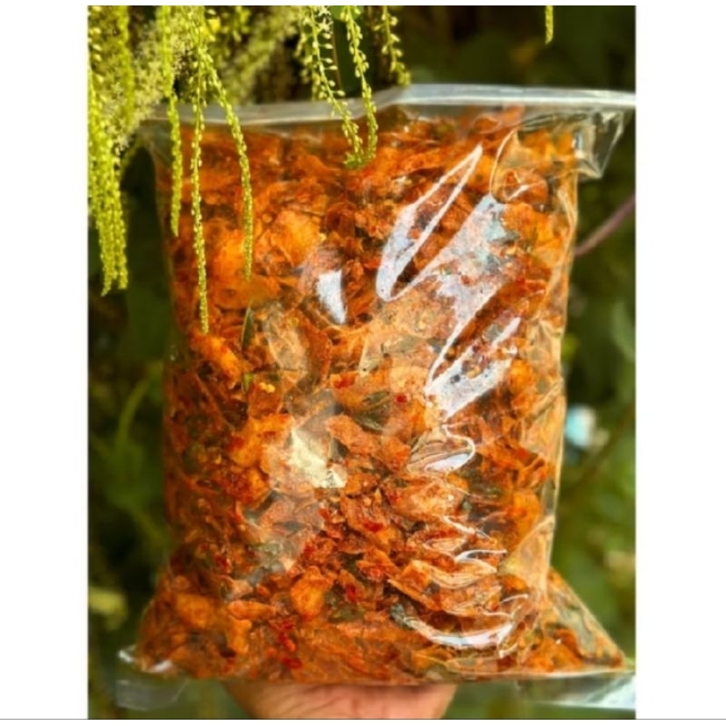 

Kripik Singkong Kriwil / Kripik Singkong Pedas Wangi Daun Jeruk 500 Gram