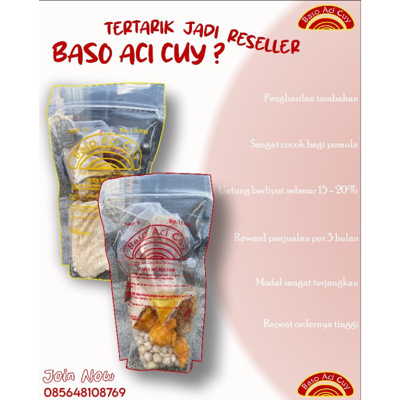 

Paket Reseller 20 pcs baso aci cuy PAKET A