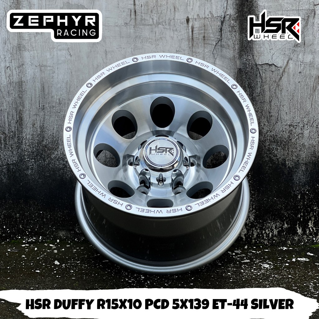 VELG MOBIL JEEP TAFT JIMNY ESCUDO VITARA DLL R15 PCD 5X139 HSR DUFFY | PELEK MOBIL CELONG RING 15