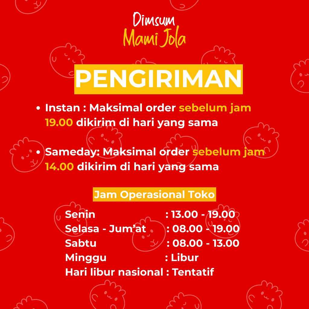 

RB @Palmerah Dimsum Jumbo Mix isi 50 pcs (Frozen) FREE SAOS SAMBAL