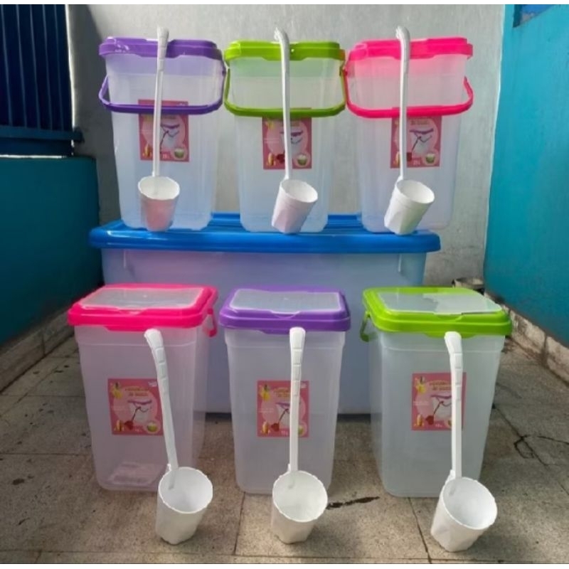 Toples Es Buah + Gayung 15 - 25  Liter / Aquarium Es Buah - Lovenia