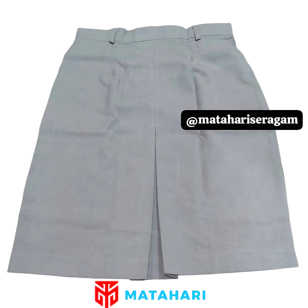 Matahari Seragam / Rok SMA Tetrex Pendek / Rok Abu Rokok / Rok SMA / Seragam Sekolah / Seragam SMA