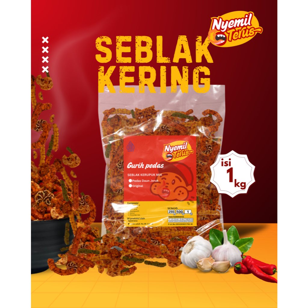 

Nyemil Terus Seblak Kering Pedas MIX