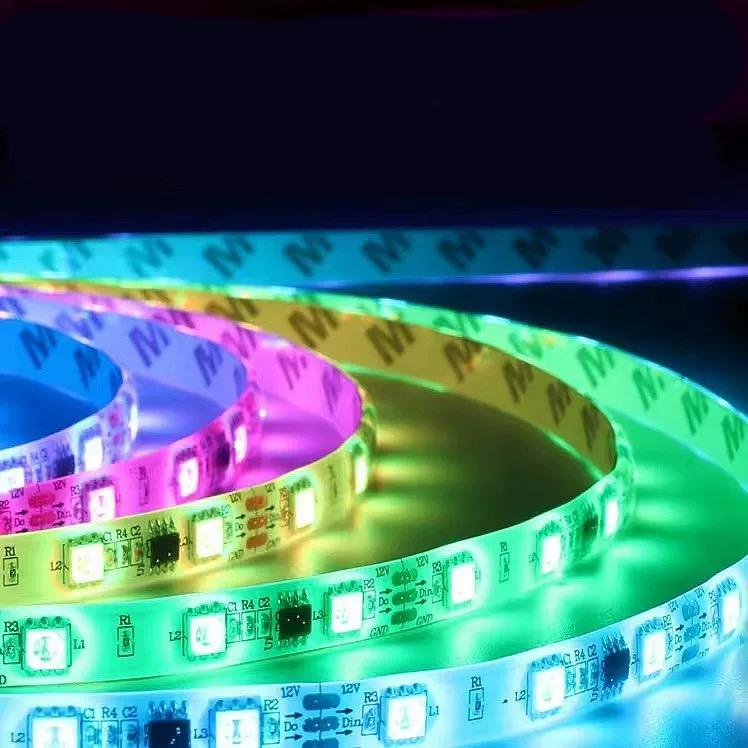 < M.A > Lampu HIAS LED Strip RGB Strip LED Komplit Adaptor Remote Warna Warni WATERPROOF / LAMPU LED